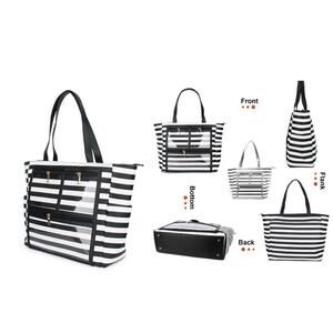 NEW Lucky-7 Large Display Tote Carry Along Bag Purse Handbag Essential Travel